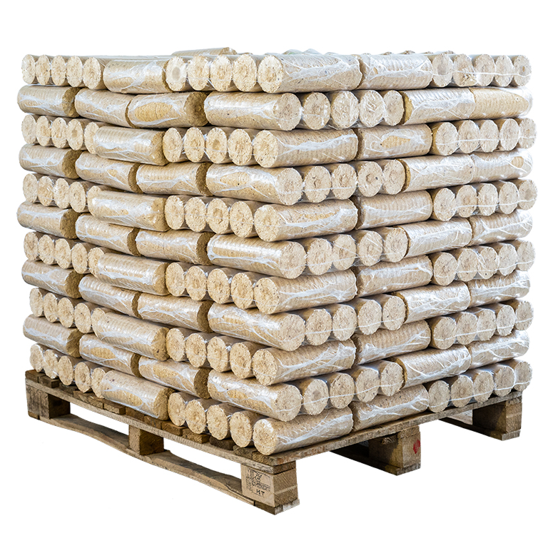 Holzbriketts Rund BIOMAC – 1000kg | Gratisversand