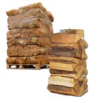 40 Netze à 25 kg Holzscheite – Gemischtes Hartholz, 30 cm