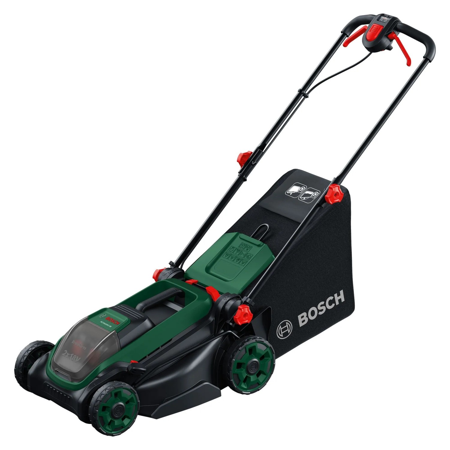 Bosch Akku-Rasenmäher Rotak18V2-38 inkl. Akkus und Ladegerät
