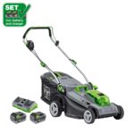 LUX-TOOLS 40V Akku-Rasenmäher 1 PowerSystem A-RM-2x 20/43 Set 2x 20V Akkus
